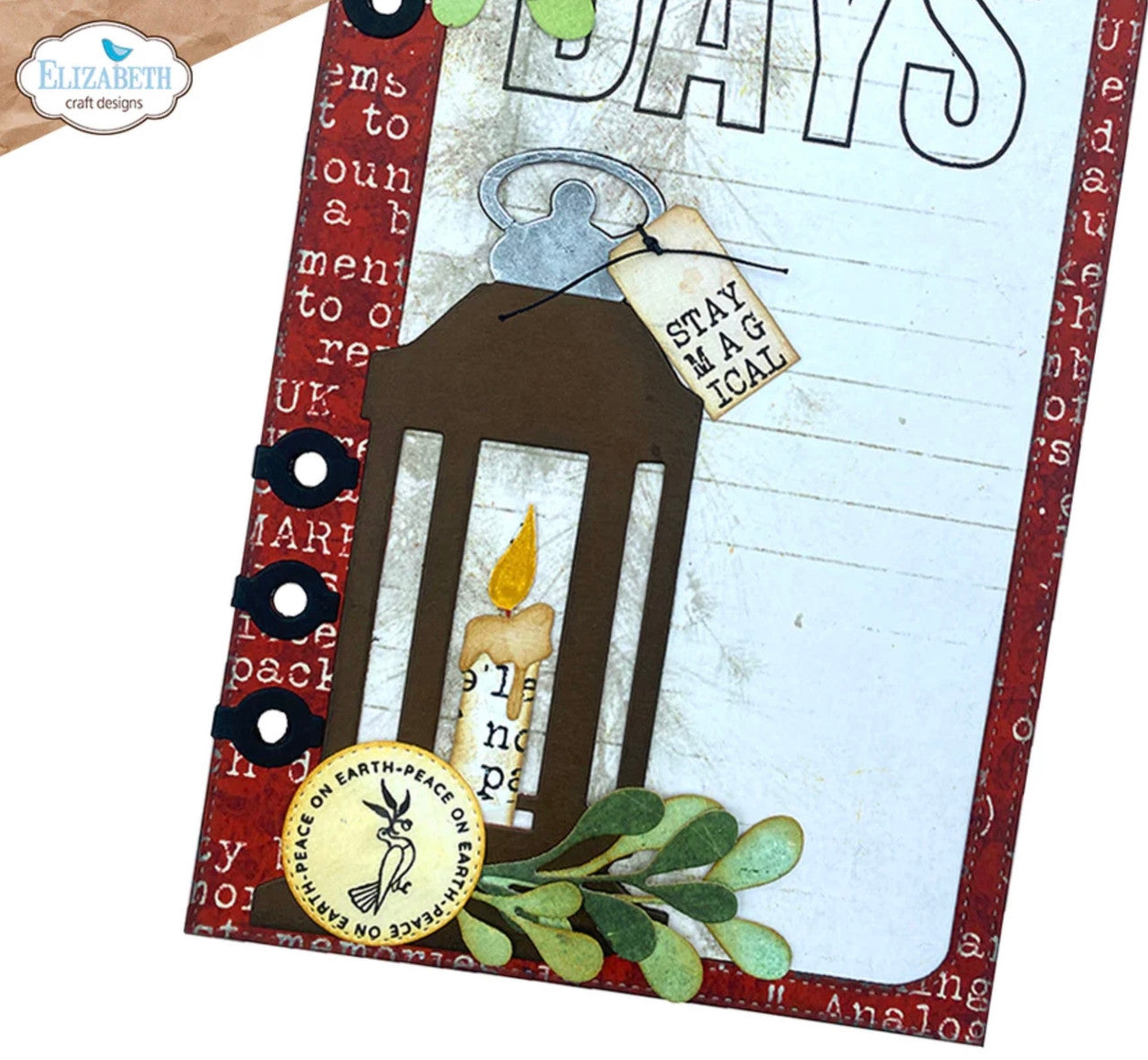 Elizabeth Craft Designs Cirkels met Sentiments-stempel