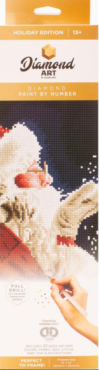 Diamond Art Holiday Santa
