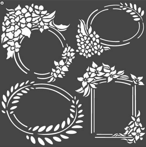 Stamperia Thick Stencil Hortensia Frames