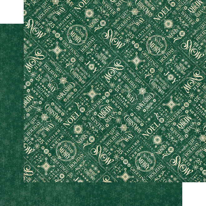 Graphic 45 Let It Snow 12” x 12” Patterns & Solids Pad