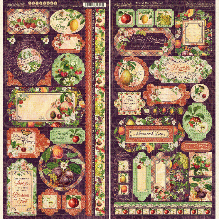 Paquete de colección Graphic 45 Fruit and Flora 12 x 12