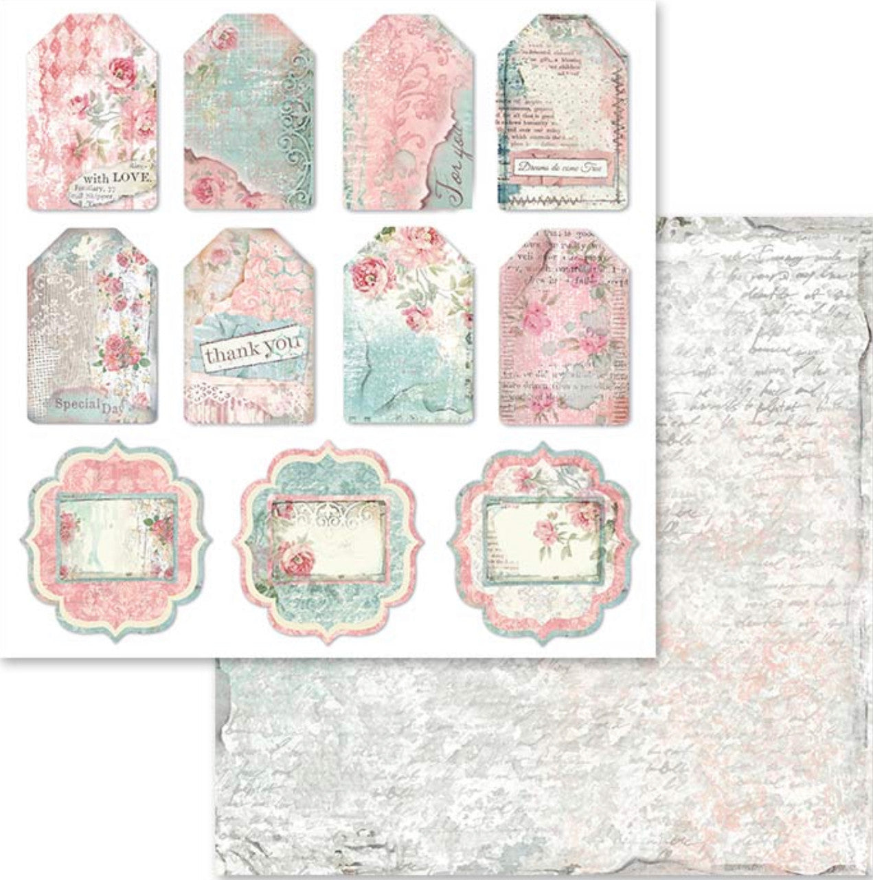 Paquete de papel Stamperia Dream 12" x 12"