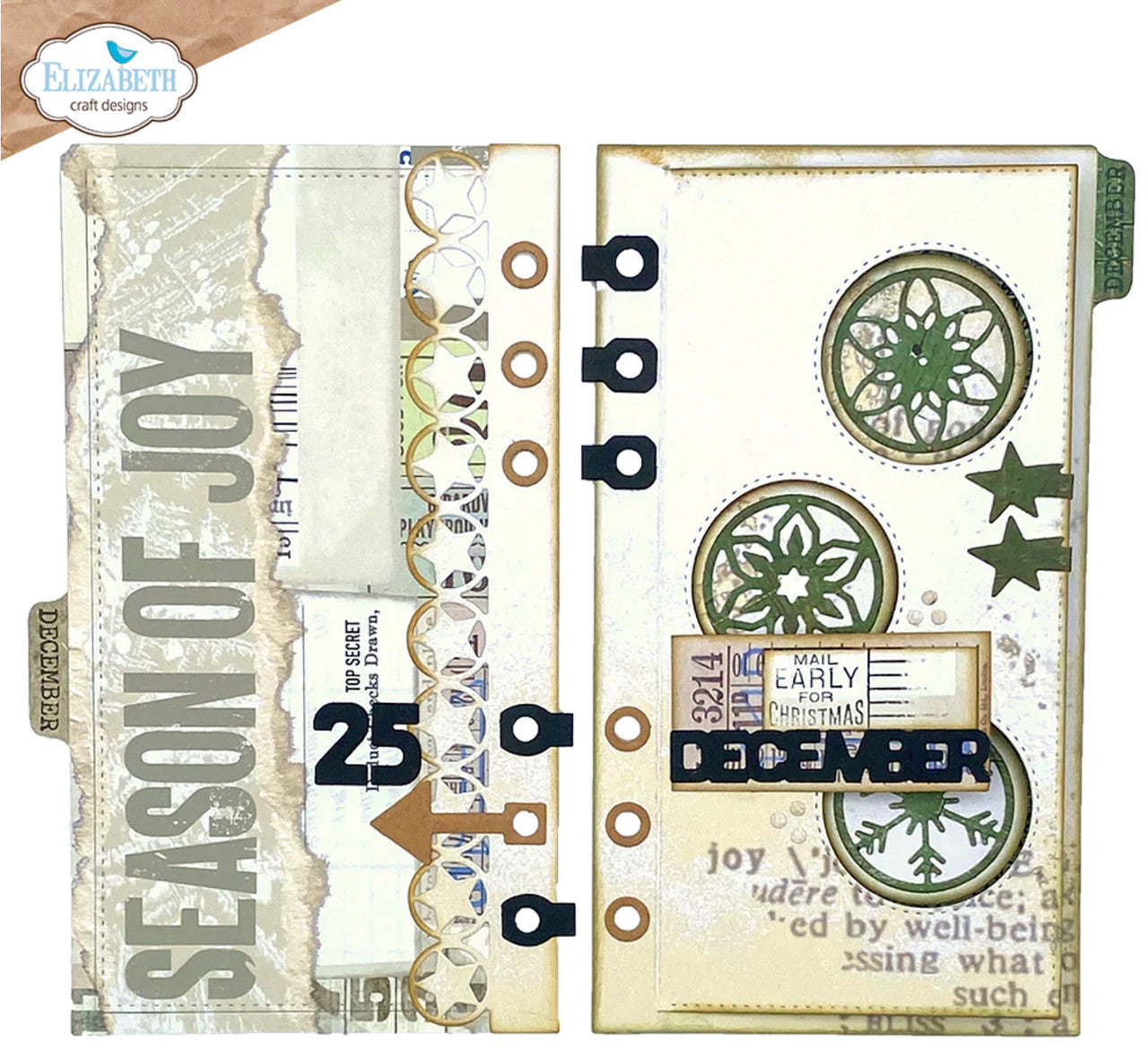 Elizabeth Craft Designs Sidekick Essentials 23: Ventana Página 2 Juego de troqueles de metal