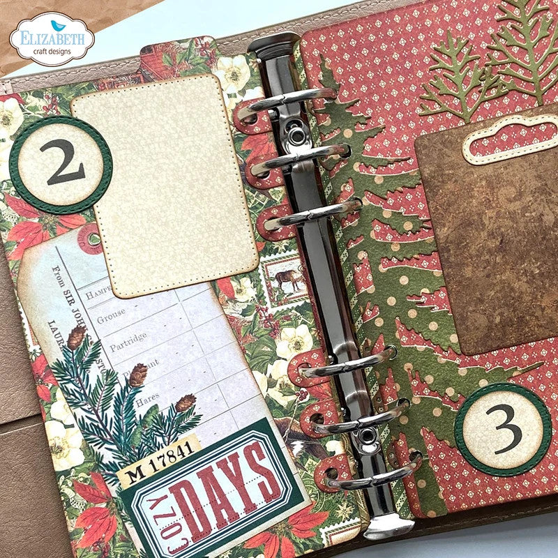 Elizabeth Craft Designs kalendernummers stempelset