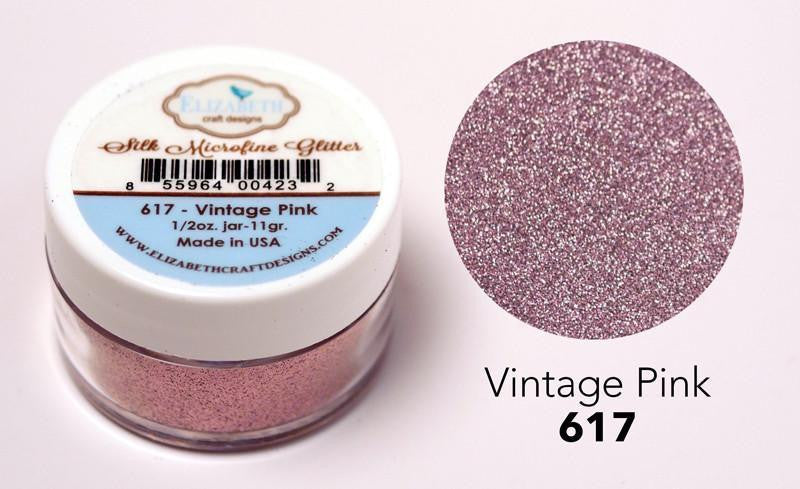 Elizabeth Craft Designs Silk Microfine Glitter - Vintage Pink 0.5oz