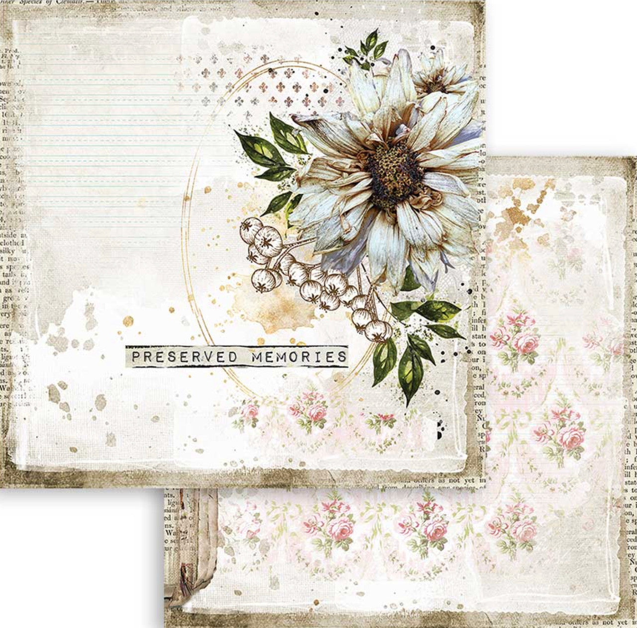 Stamperia Romantic Journal 12” x 12” Paper Collection