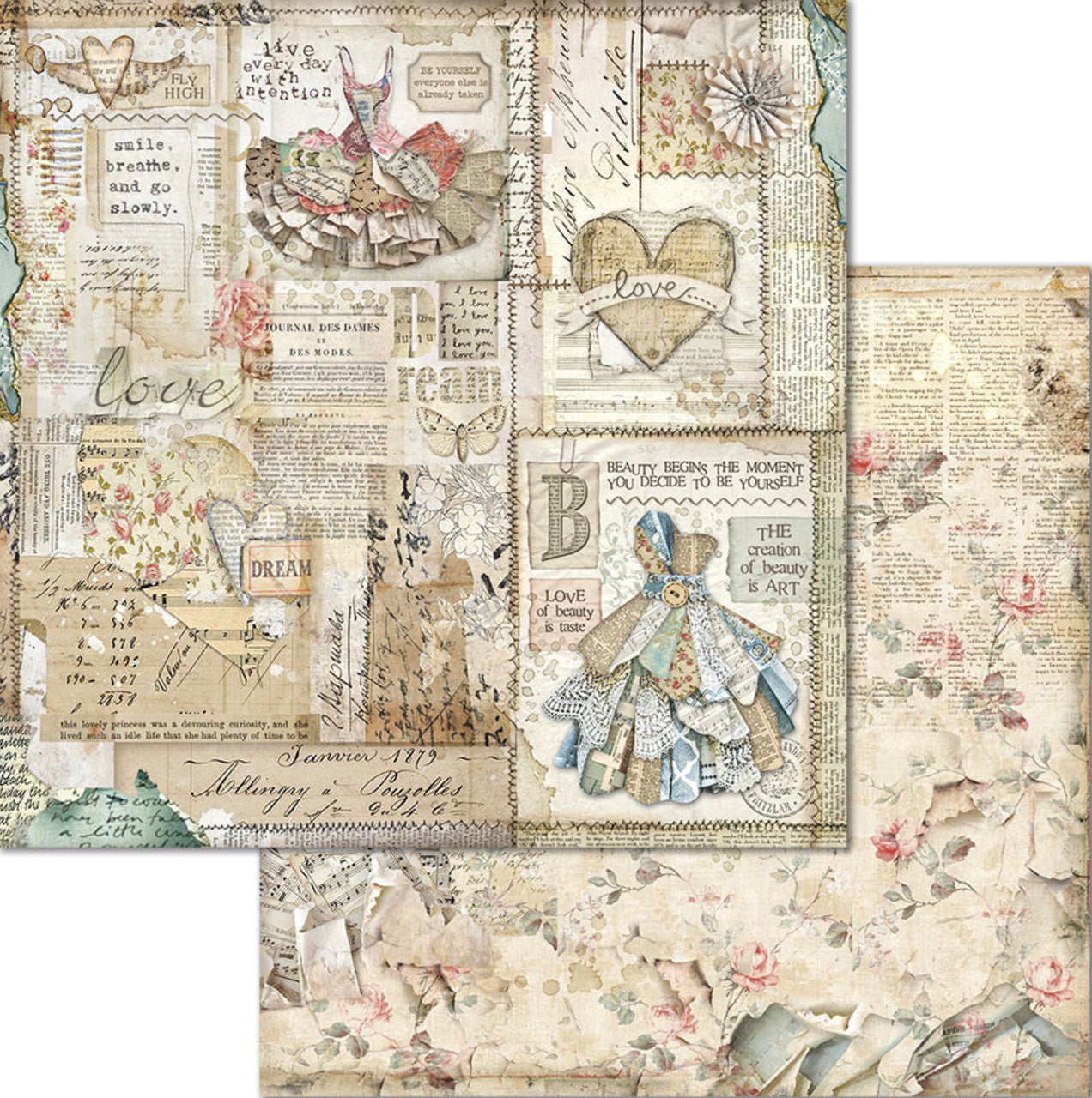 Stamperia Imagine Paper Pack 12” x 12”