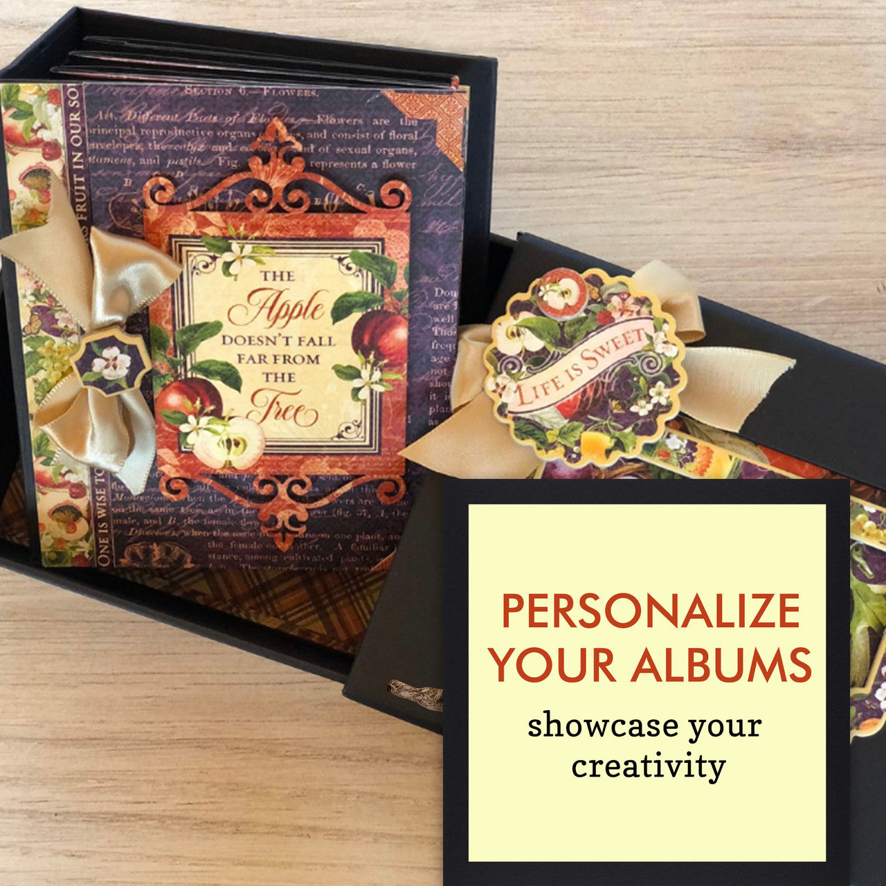 Graphic 45 Black ATC Tag & Pocket Album