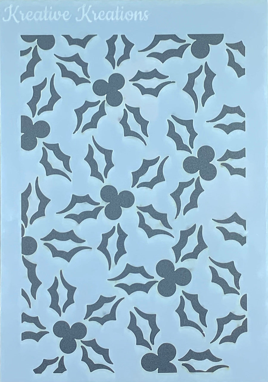 Holly Jolly 4” x 6” Stencil