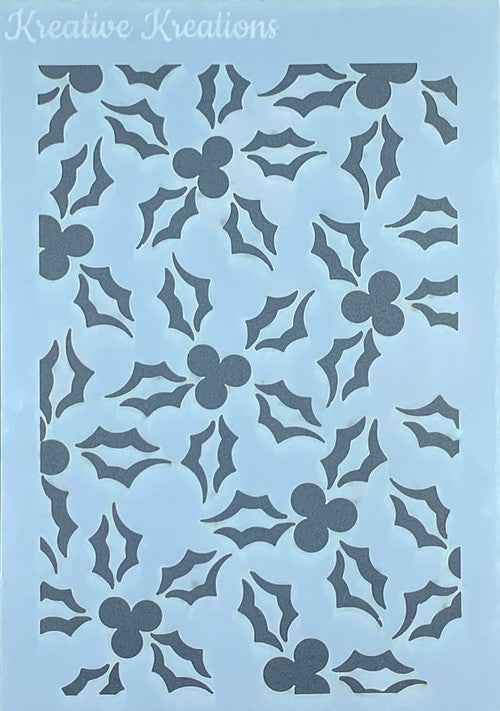 Holly Jolly 4” x 6” Stencil