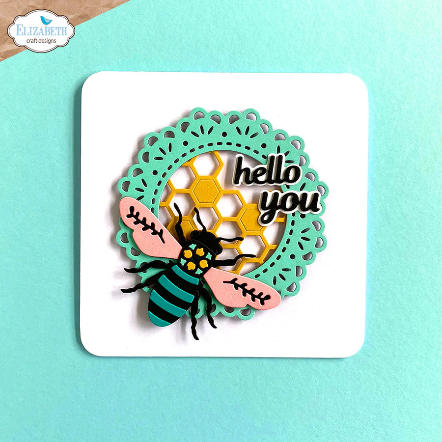 Elizabeth Craft Designs Juego de troqueles de palabras cotidianas con elementos cotidianos