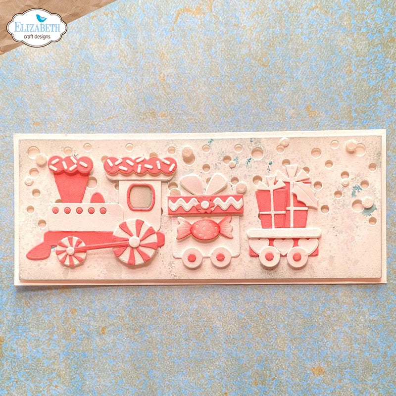 Troquel de tren navideño de Elizabeth Craft