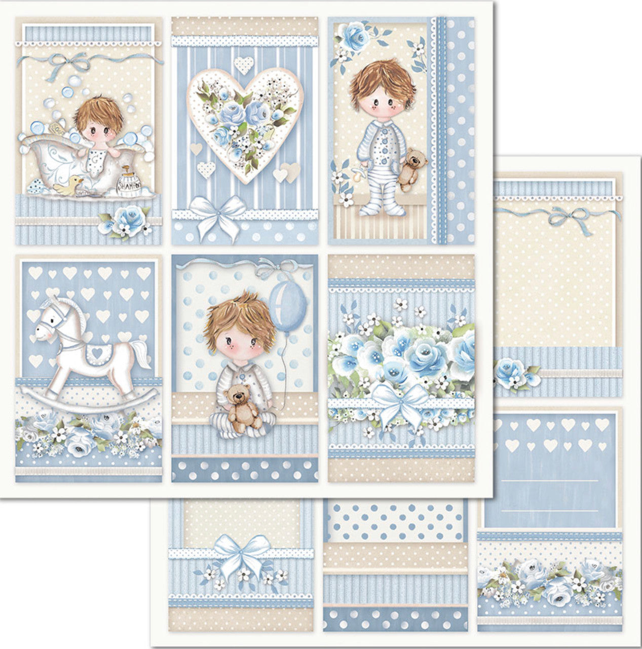 Paquete de papel Stamperia Little Boy 12" x 12"
