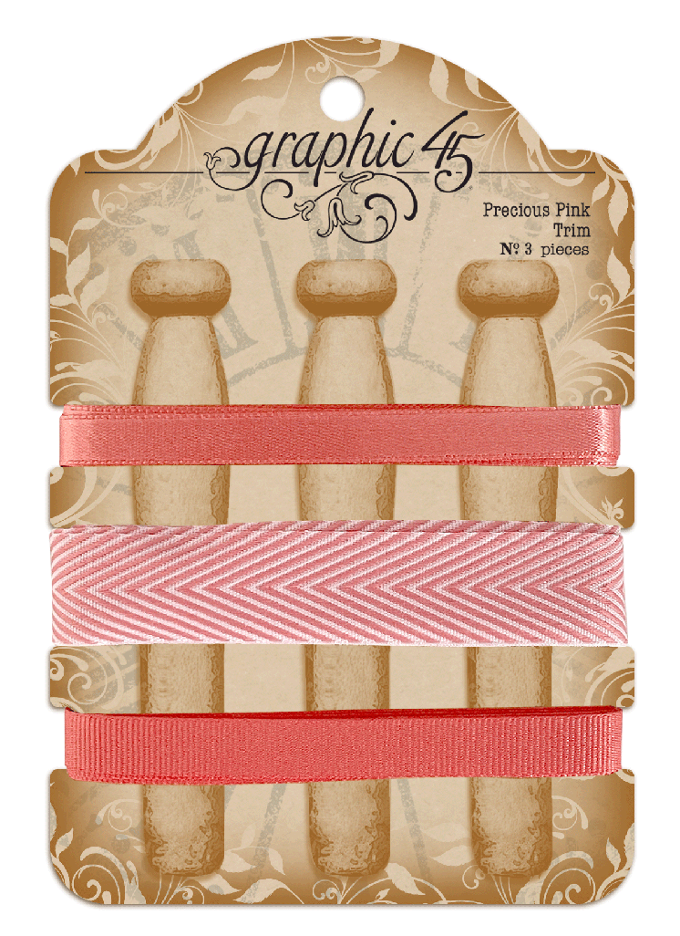 Graphic 45 Precious Pink Trim