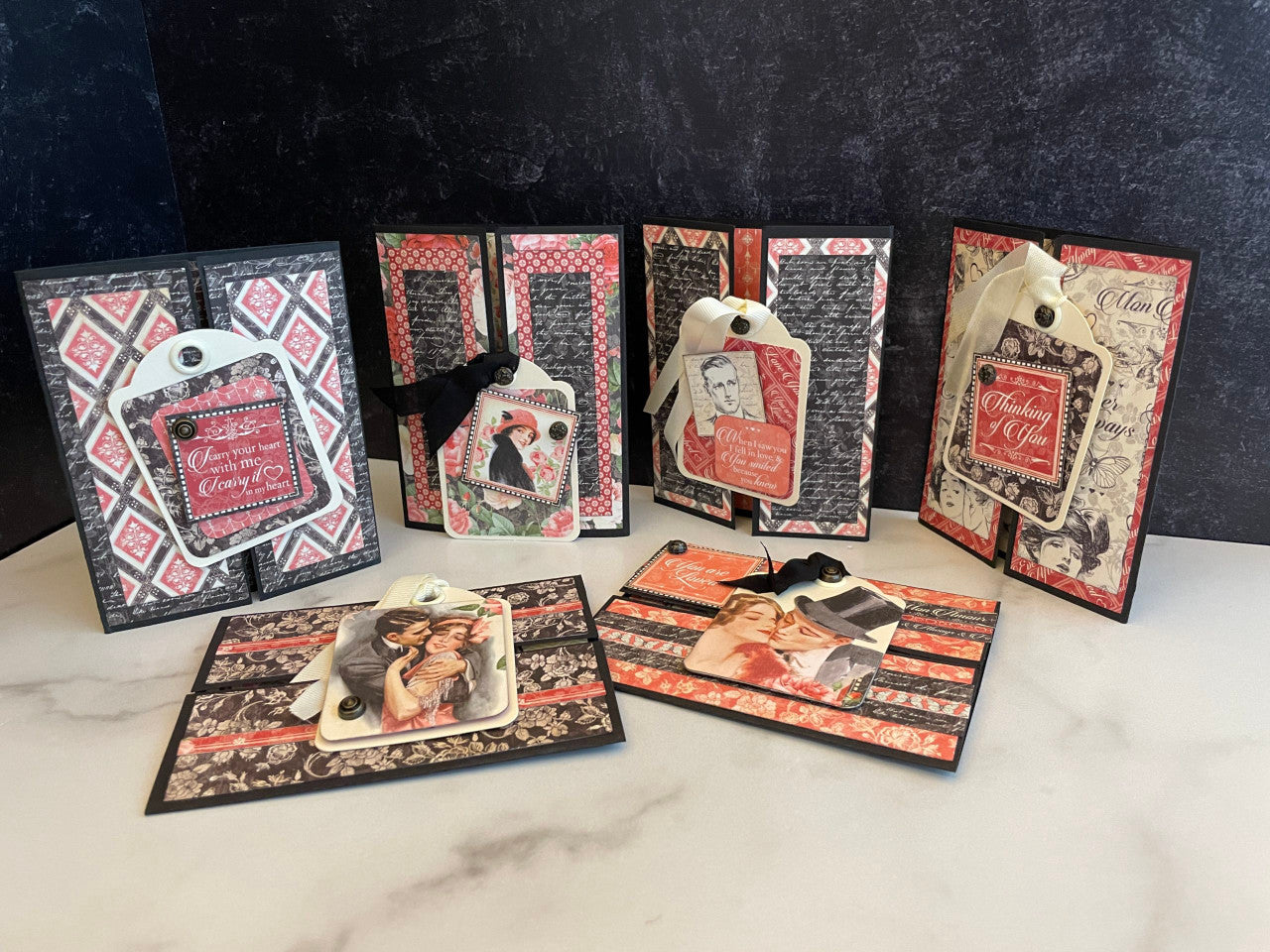 Graphic 45 Mon Amour Romantic Card Set Monthly Project Volume 12/2022
