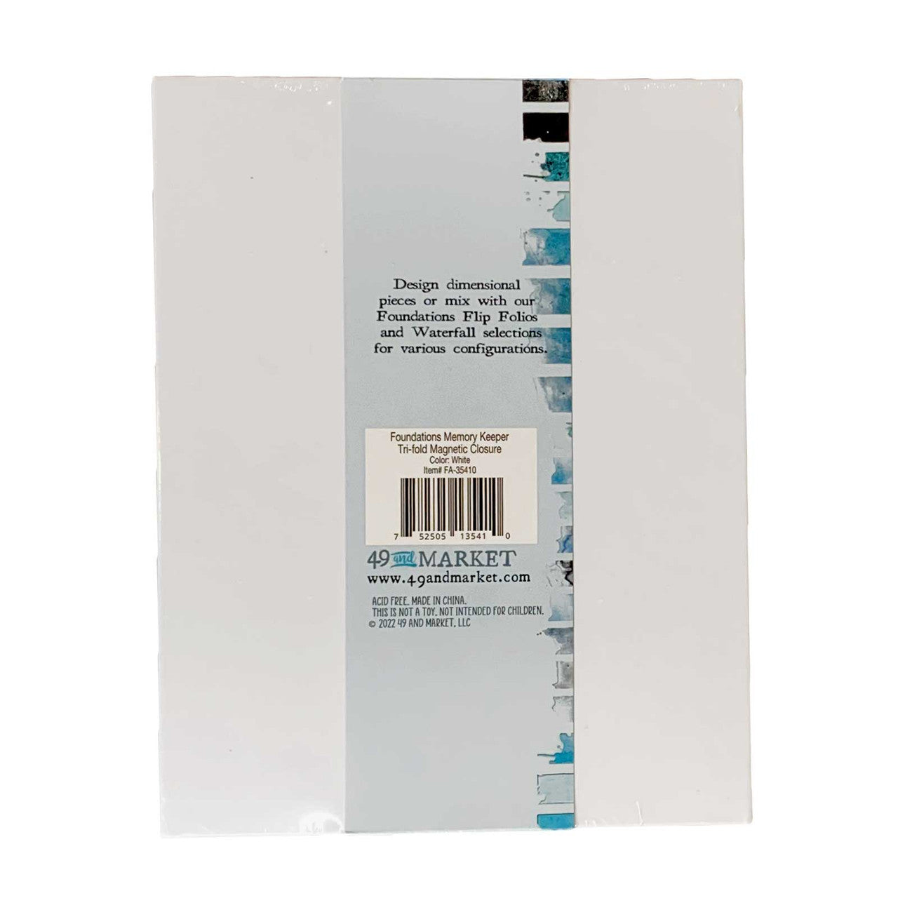 49 and Market Foundations Memory Keeper - White Tri-Fold Album