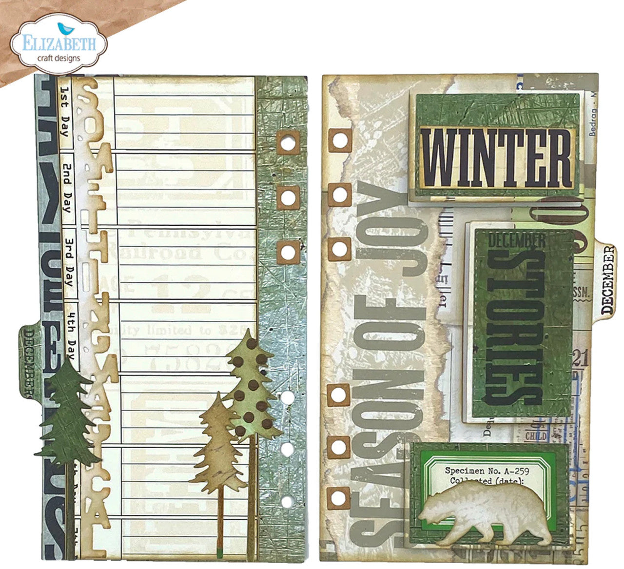 Elizabeth Craft Designs Sidekick Essentials 22: Ventana Página 1 Juego de troqueles de metal