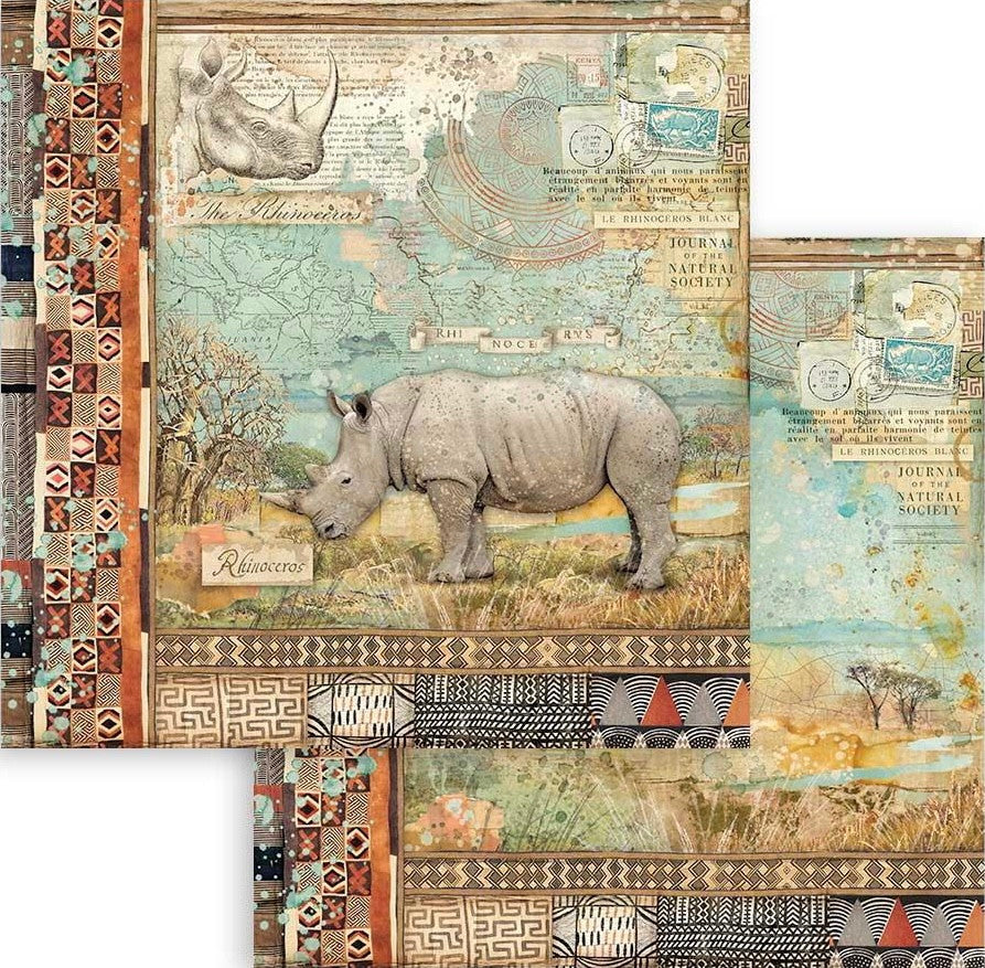 Stamperia Double Face 12” x 12” Paper Collection - Savana