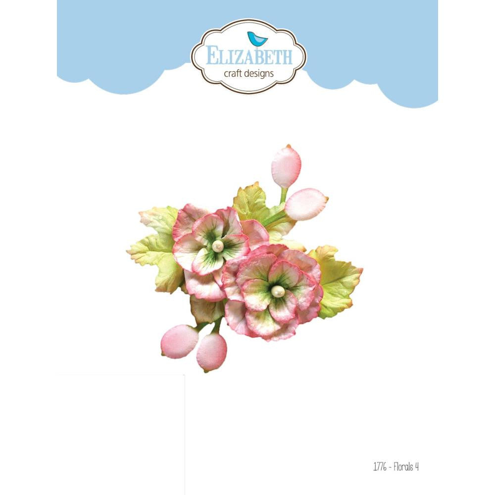 Juego de 4 troqueles florales Elizabeth Craft