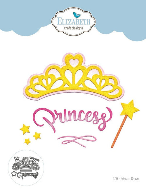 Troquel de metal Elizabeth Craft Corona de princesa