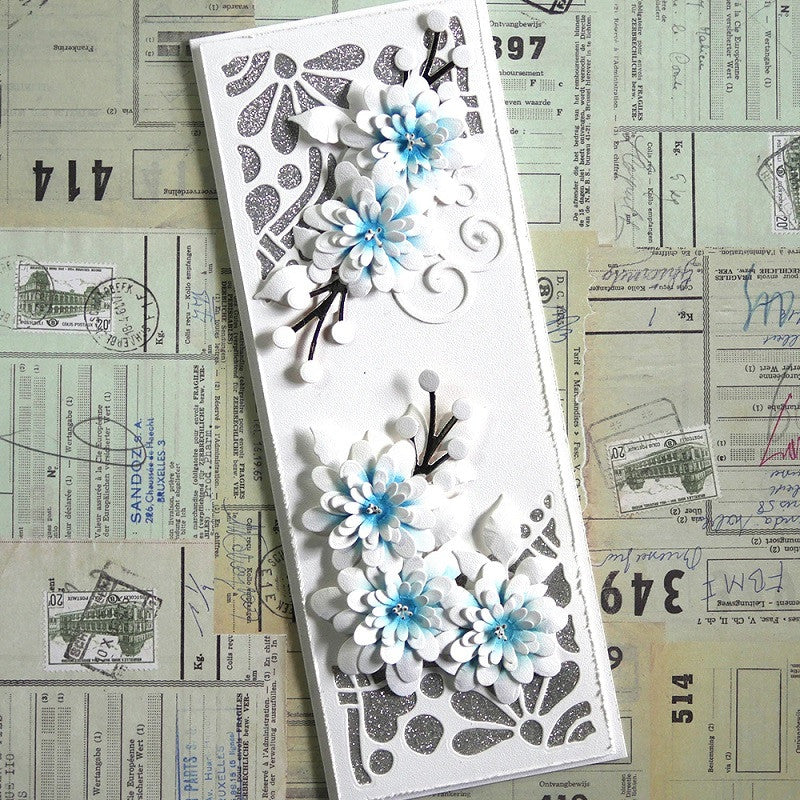 Juego de 5 troqueles florales Elizabeth Craft