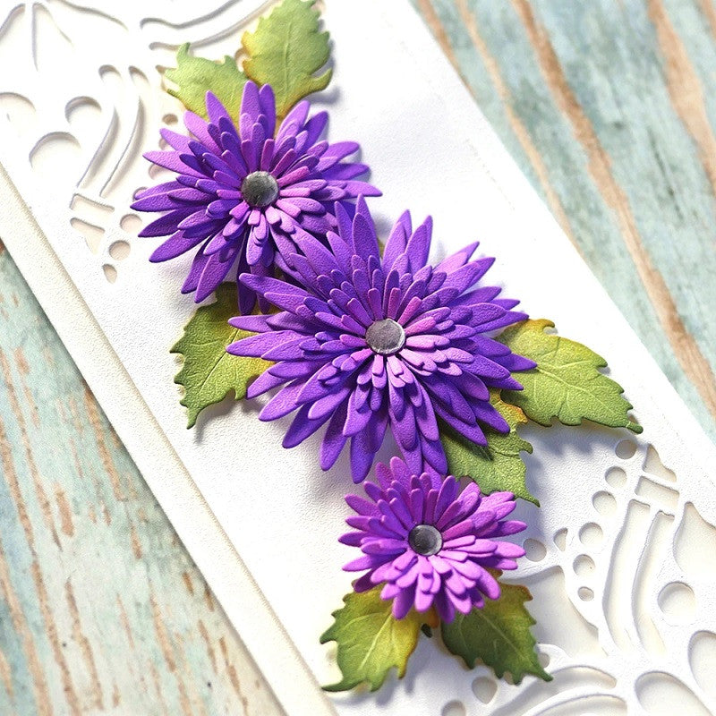 Juego de 9 troqueles florales Elizabeth Craft