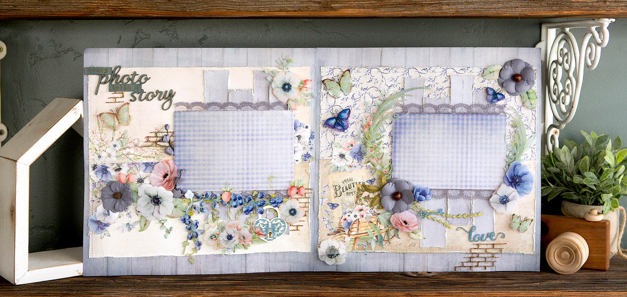 Kreative Kreations "Elke foto vertelt een verhaal" Lay-out van 2 pagina's feat. 49 & Markt (Virtuele Klasse 2)