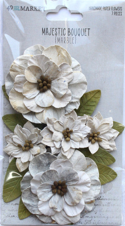 49 and Market Majestic Bouquet Marble Flowers