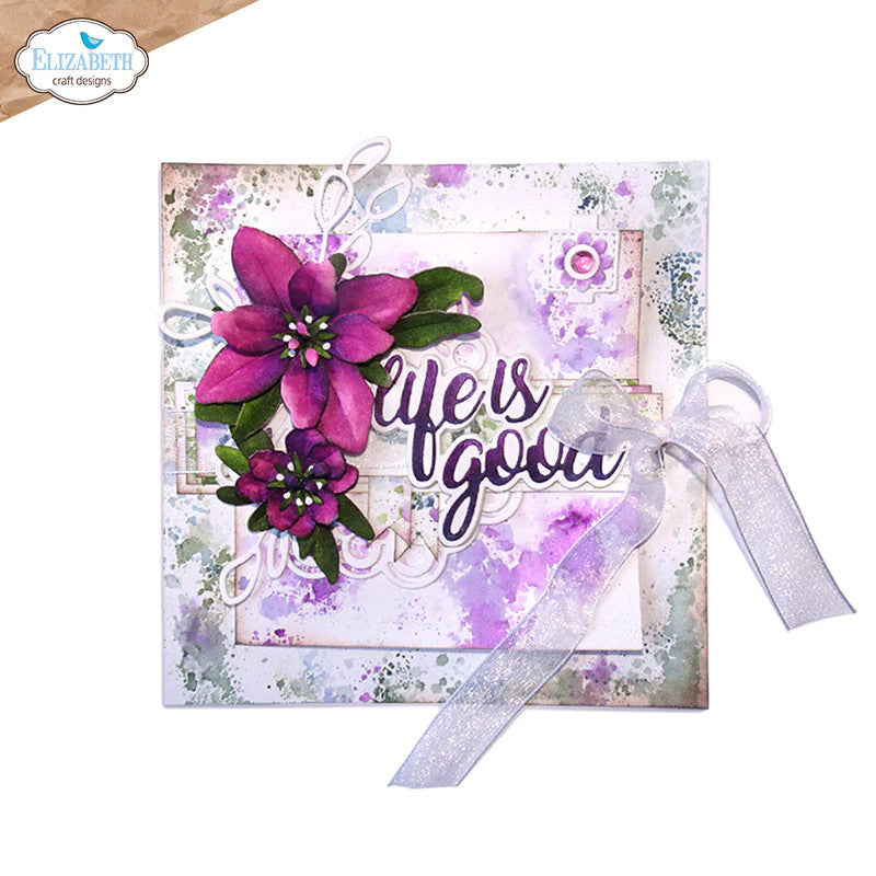 Elizabeth Craft Designs Florals 14 stempelset