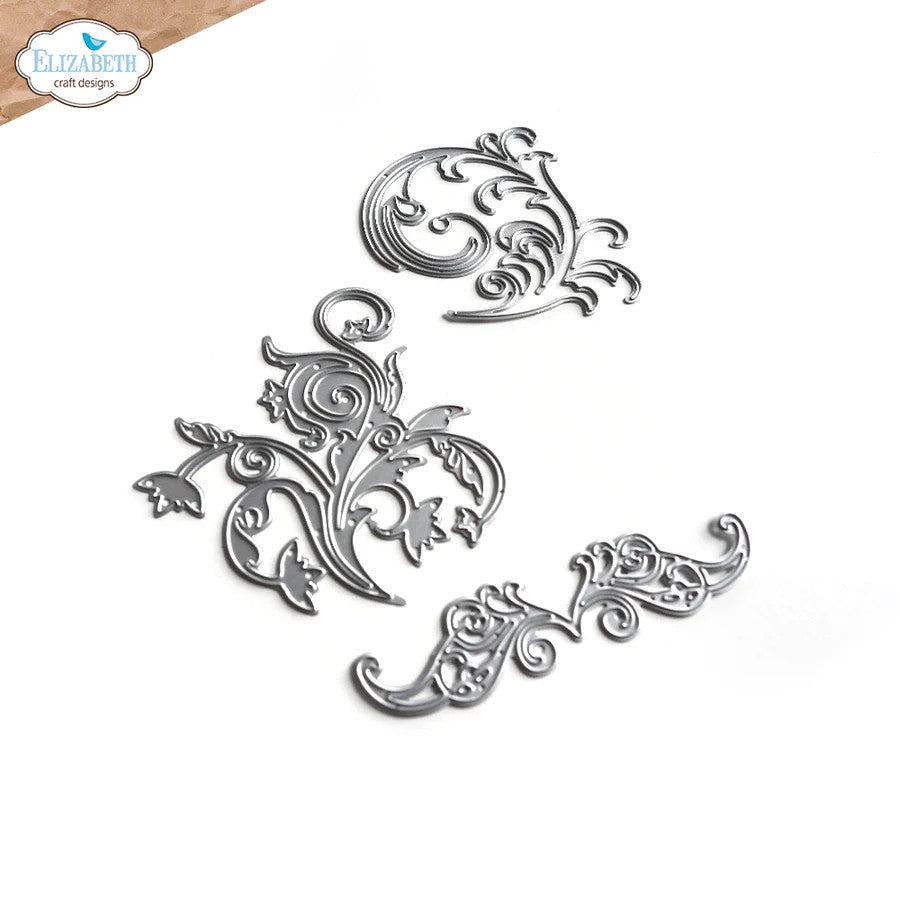 Elizabeth Craft Designs Everyday Elements Fancy Flourishes Die Set
