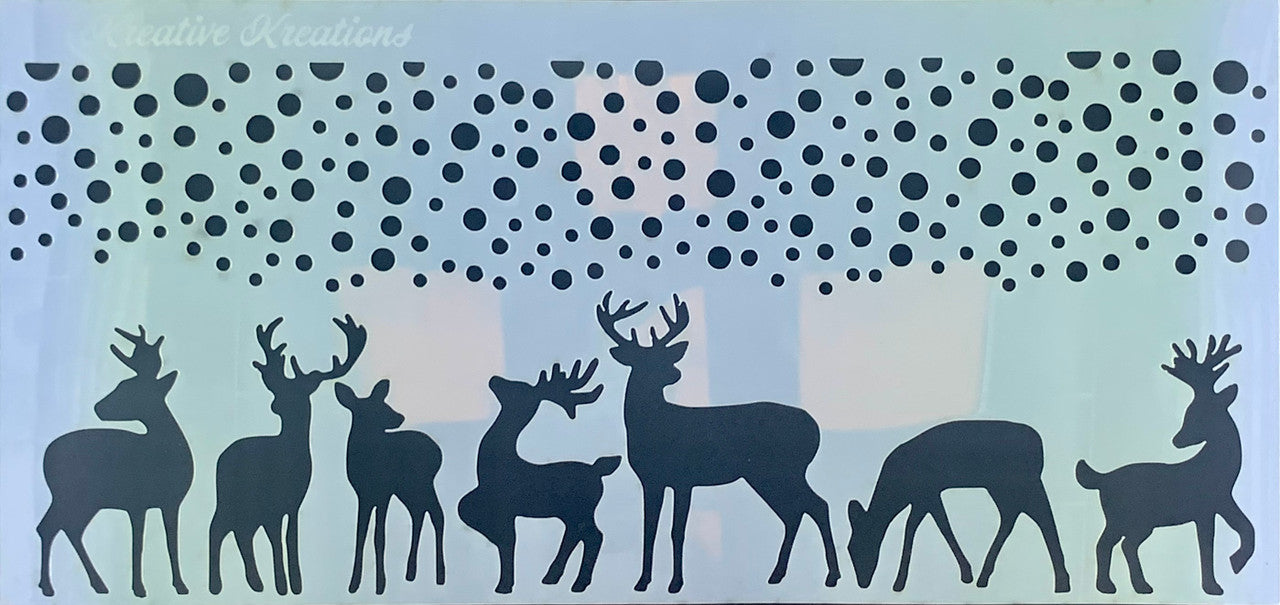 Reindeer Fun Slimline Stencil