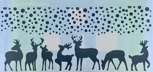 Reindeer Fun Slimline Stencil