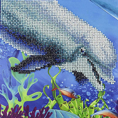 Diamond Art Kit 8x8 Beginner Mermaid Purple, 1 - Foods Co.