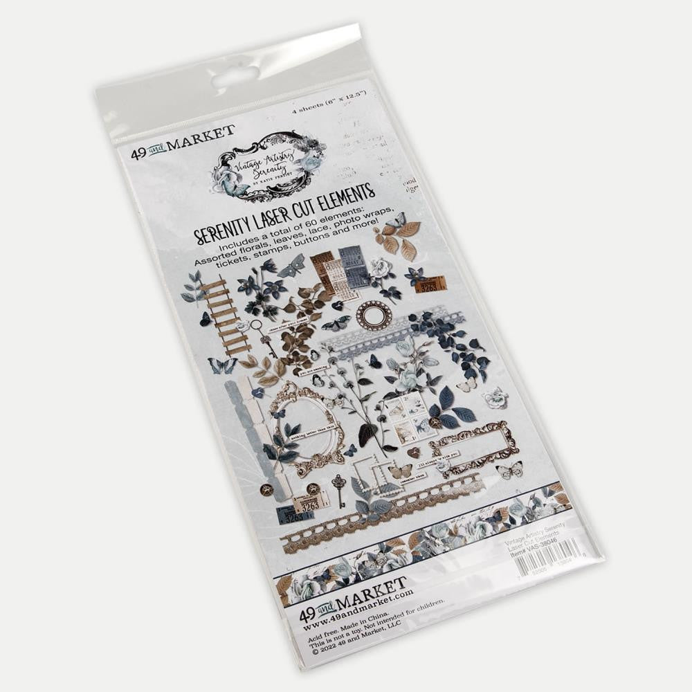 49 & Market Vintage Artistry Serenity - Laser Cut Elements