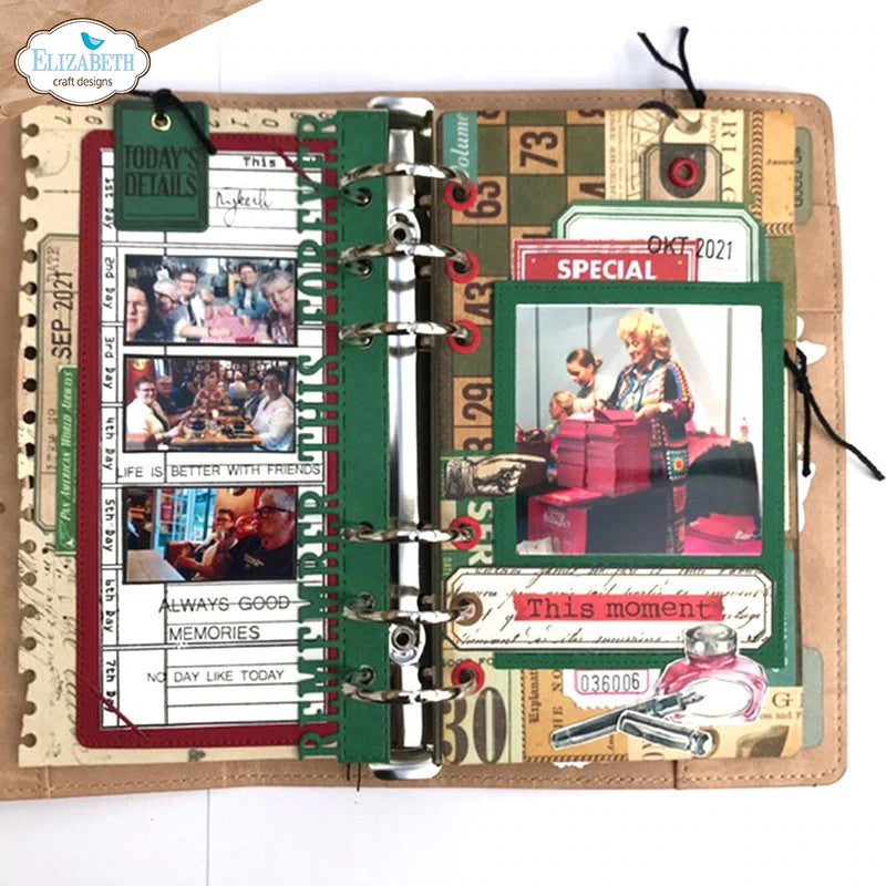 Elizabeth Craft Designs Sidekick Essentials 19: Recuerda este juego de troqueles de metal para siempre