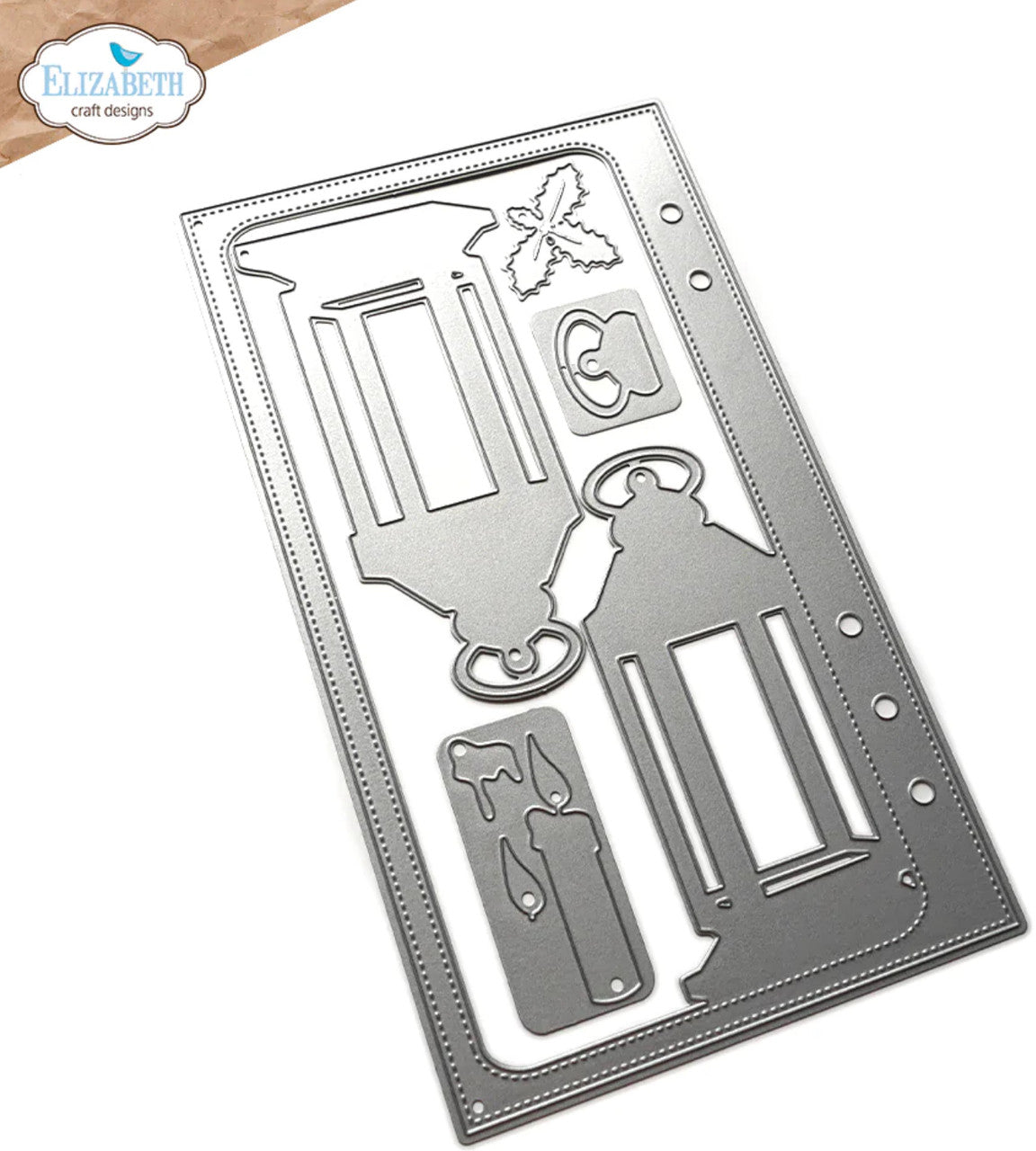 Elizabeth Craft Designs Planner Essentials 52: Juego de troqueles de metal con página de linterna