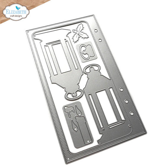 Elizabeth Craft Designs Planner Essentials 52: Juego de troqueles de metal con página de linterna