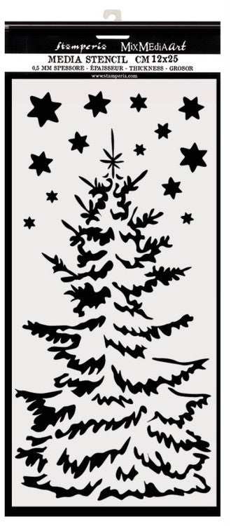 Plantilla de árbol de Navidad gruesa de Stamperia