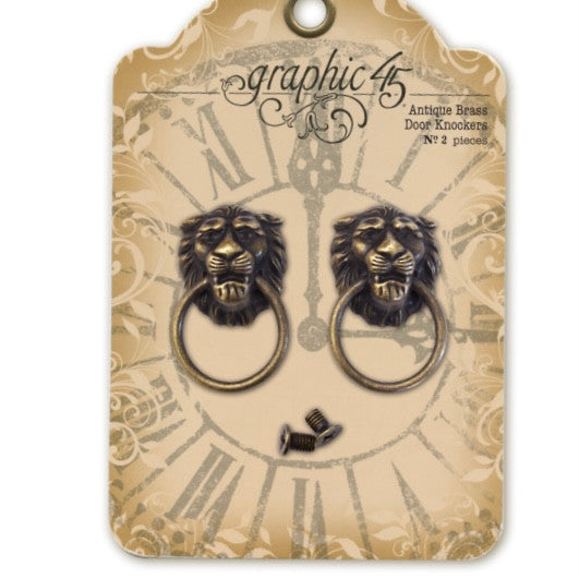 Graphic 45 Antique Brass Door Knockers - Kreative Kreations