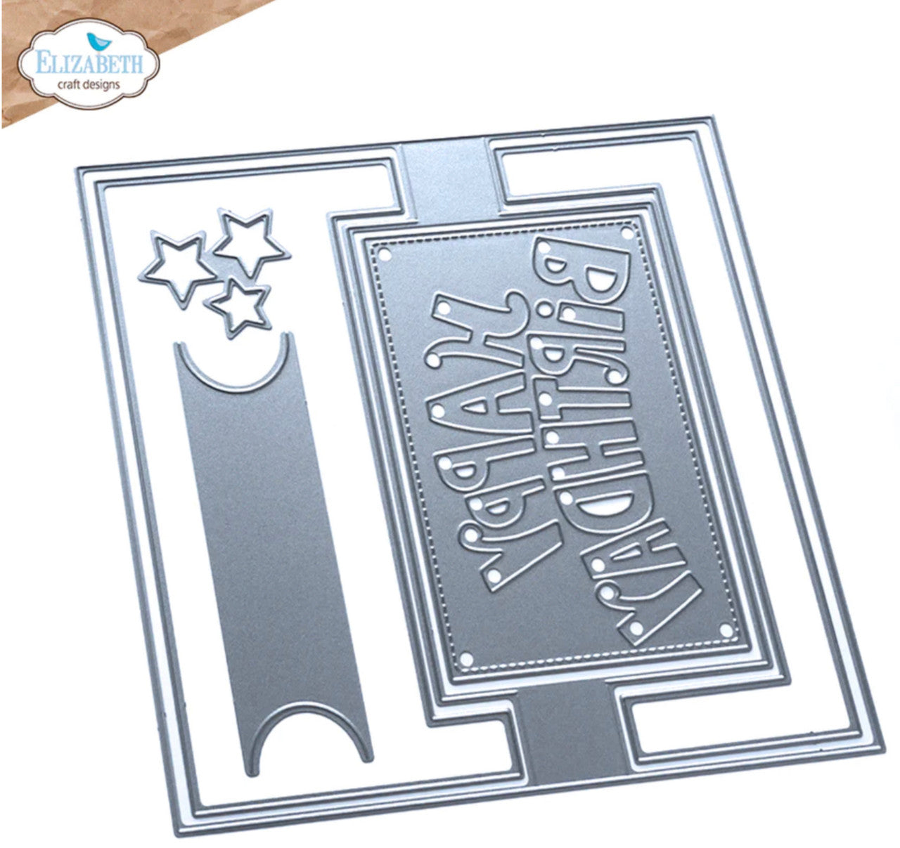 Elizabeth Craft Designs Juego de troqueles para tarjetas de cumpleaños