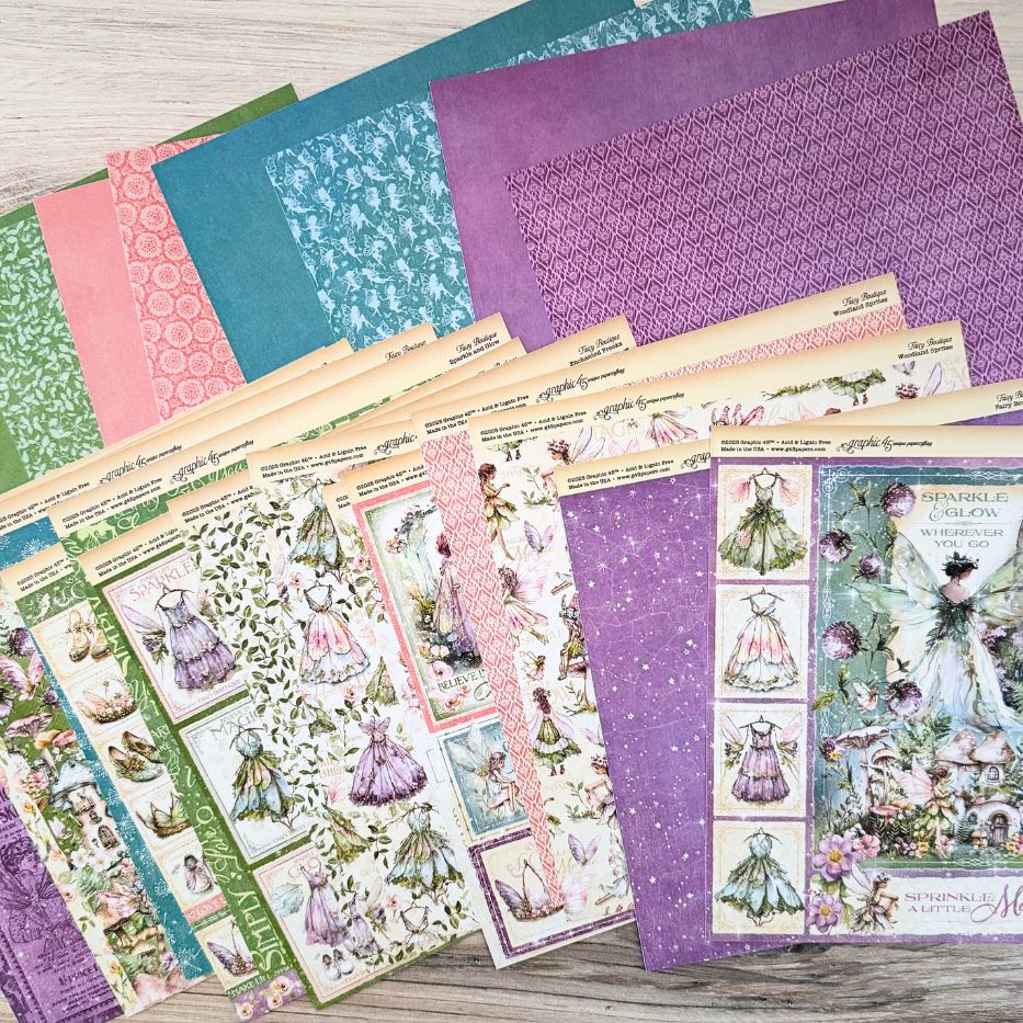 Graphic 45 Fairy Boutique 12” x 12” Collection Pack