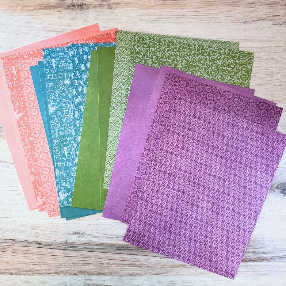 Graphic 45 Fairy Boutique 8.5” x 11” Patterns & Solids Pack