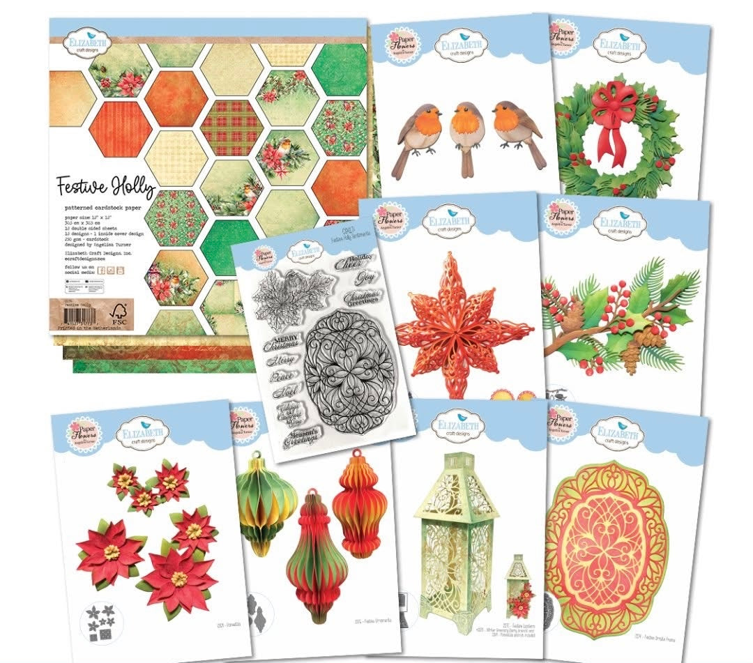 BUY IT ALL: Elizabeth Craft Designs Festive Holly