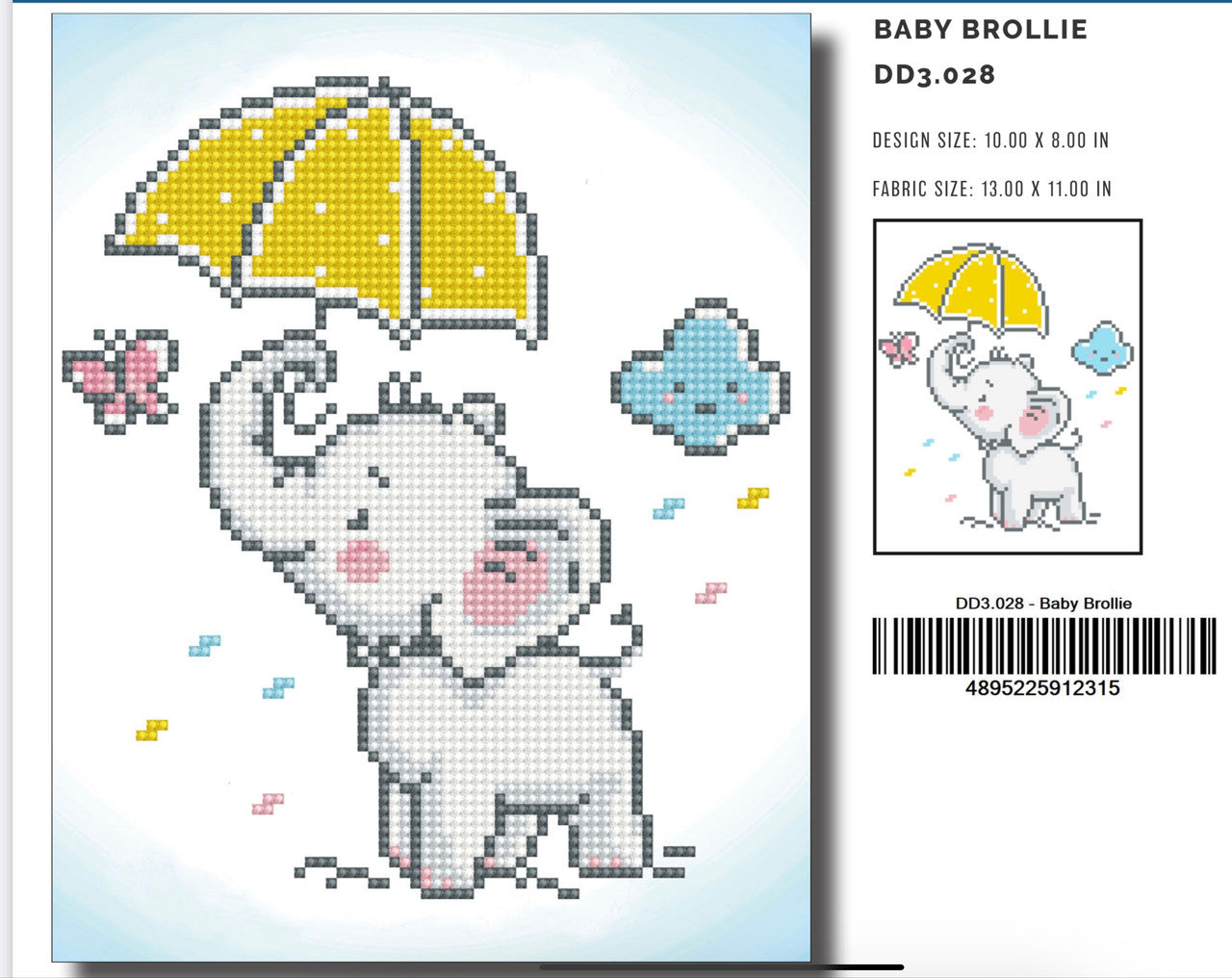 Diamond Dotz Baby Brollie