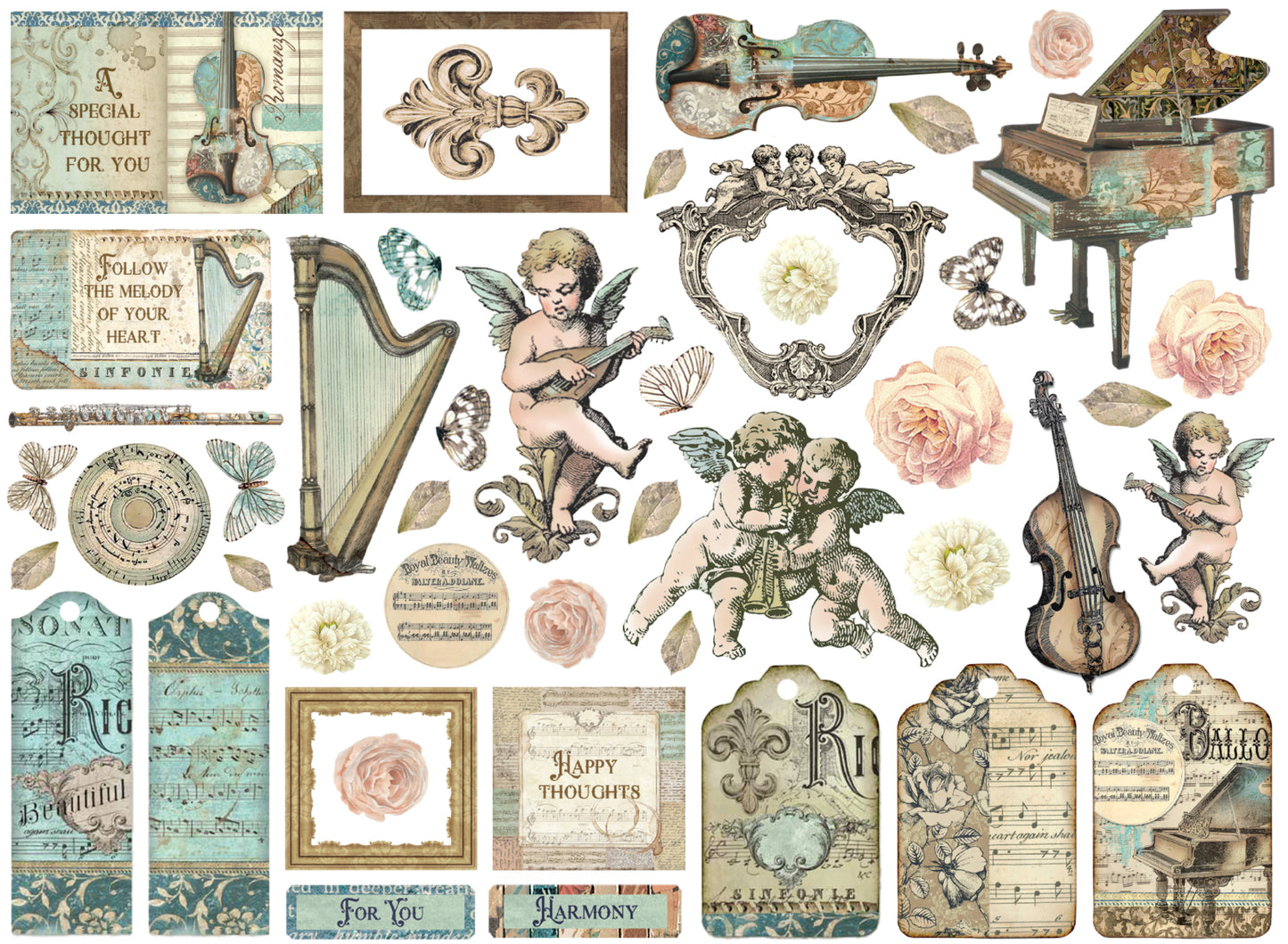 Stamperia Music Die Cuts