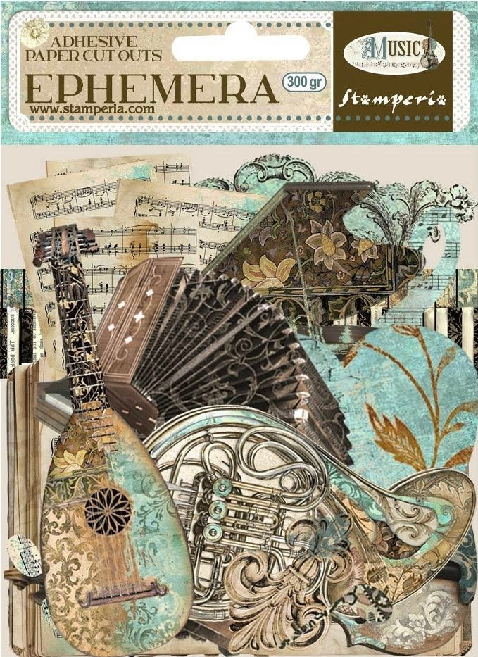 Stamperia Music Adhesive Ephemera