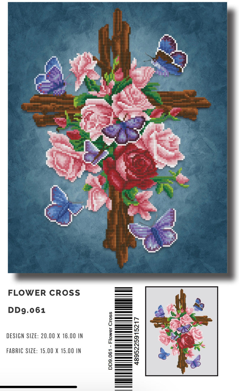 Cruz de flores Diamond Dotz