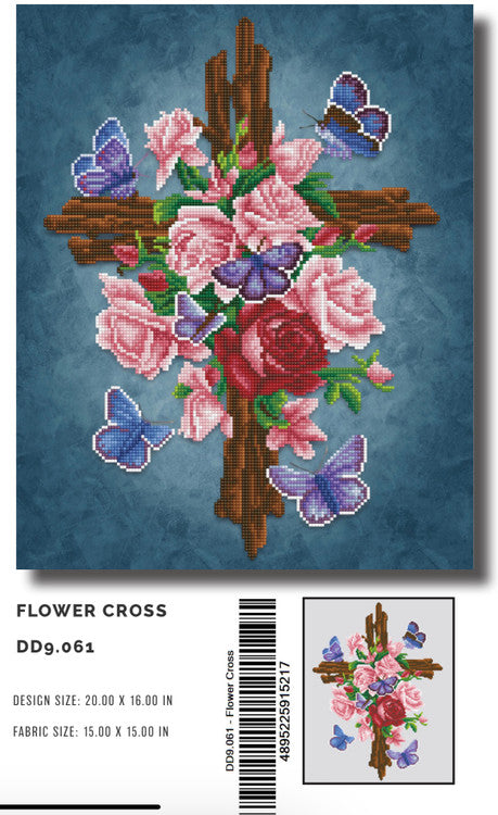 Cruz de flores Diamond Dotz