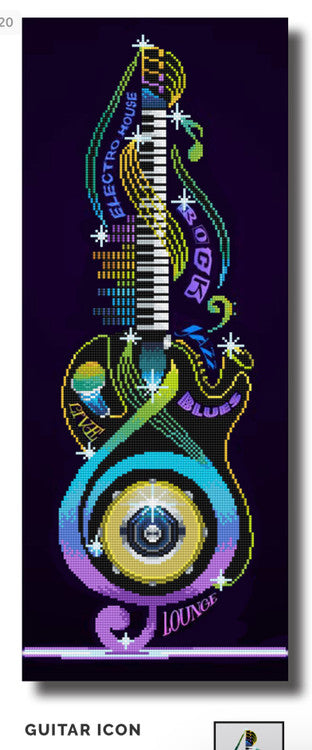 Diamond Dotz Guitar Icon