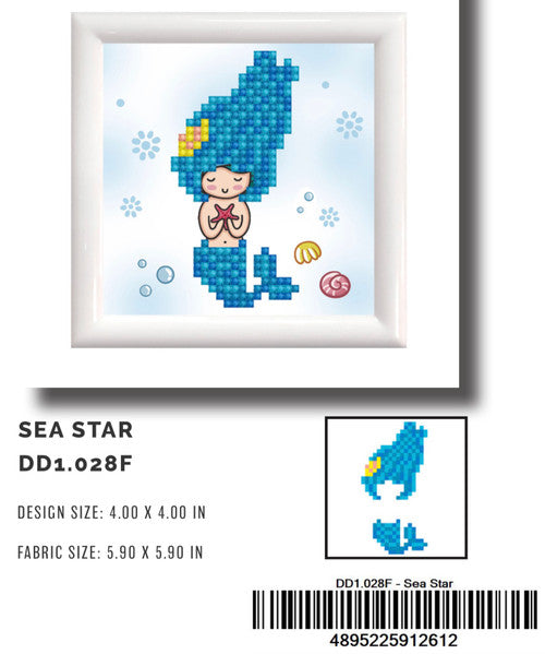 Diamond Dotz Sea Star (framed)